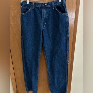 Dickies Carpenter Jeans Men's Size 36x34 Work Blue Denim Straight Leg